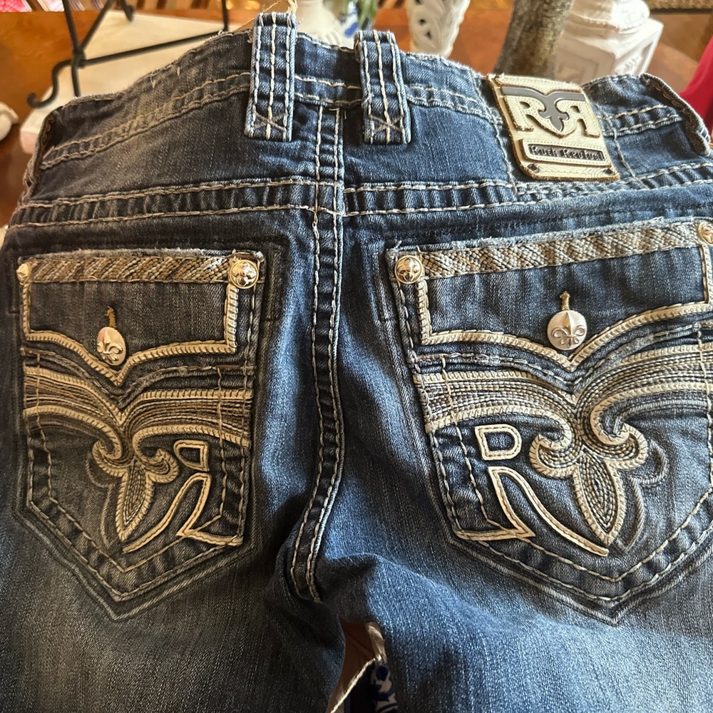 Men's Rock Revival Blue Denim Jeans